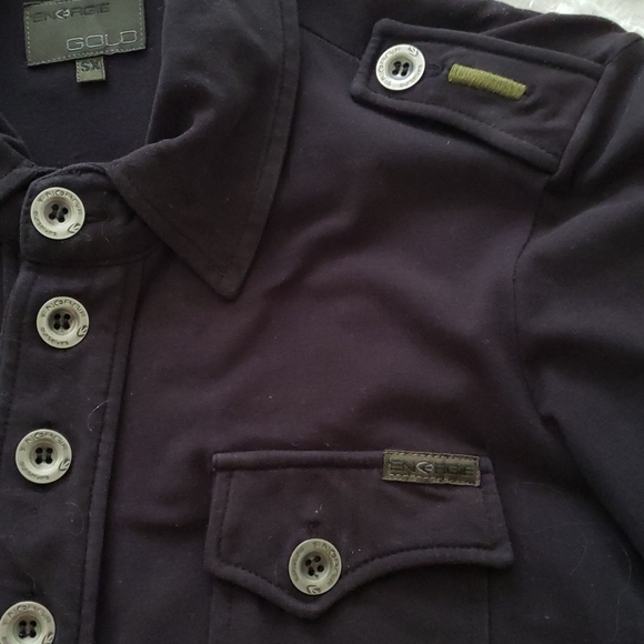 ENERGIE GOLD FITTED MILITARY MENS SHIRT! - Picture 4 of 4